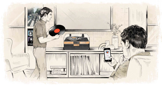 THE RECORD PLAYER COMBINING ANALOG WITH DIGITAL